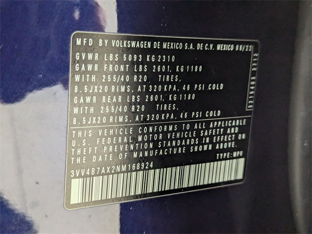 used 2022 Volkswagen Tiguan car, priced at $24,481