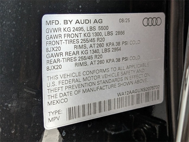 new 2025 Audi All-new Q5 car, priced at $58,950