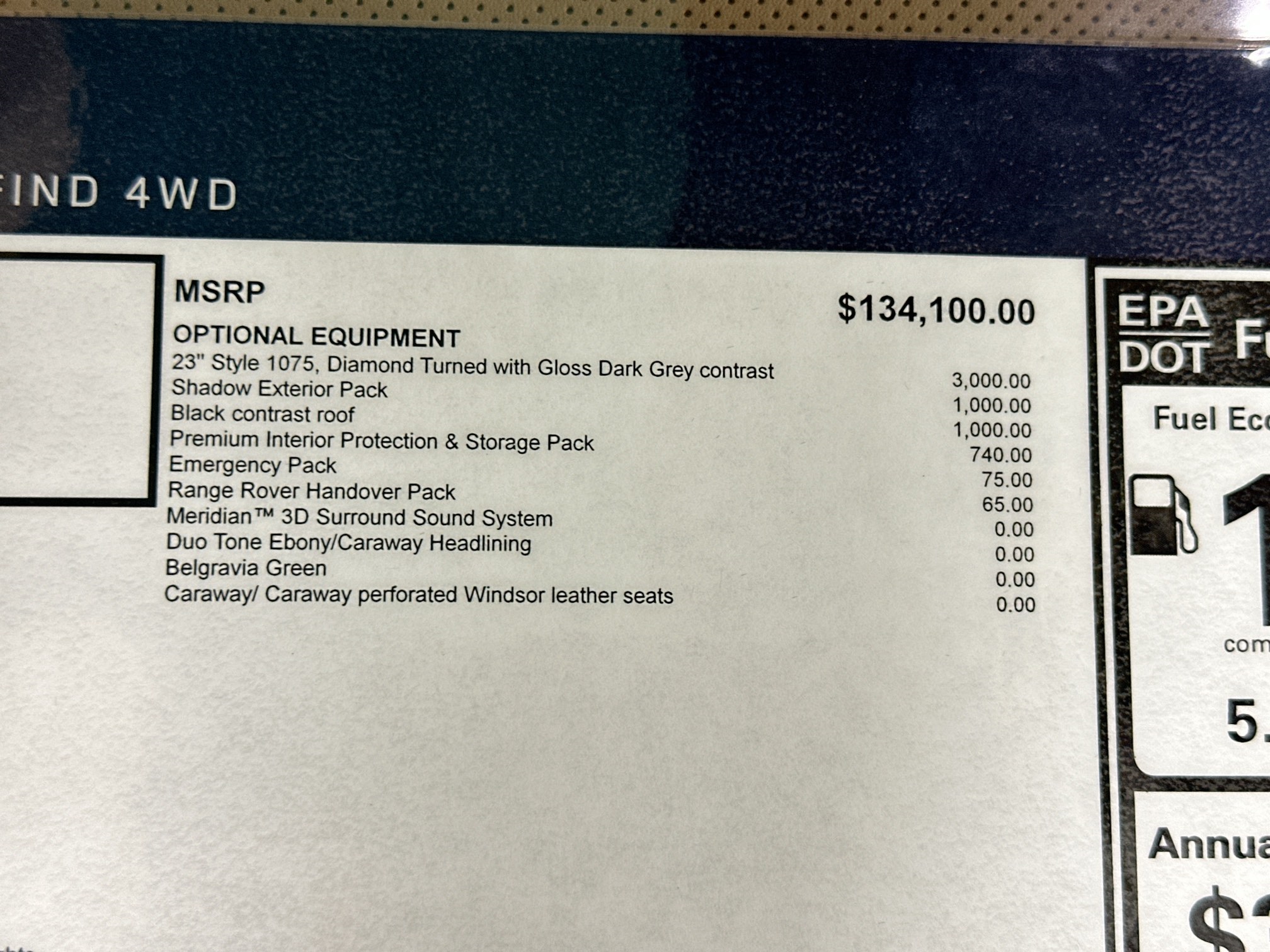 new 2025 Land Rover Range Rover car, priced at $142,130