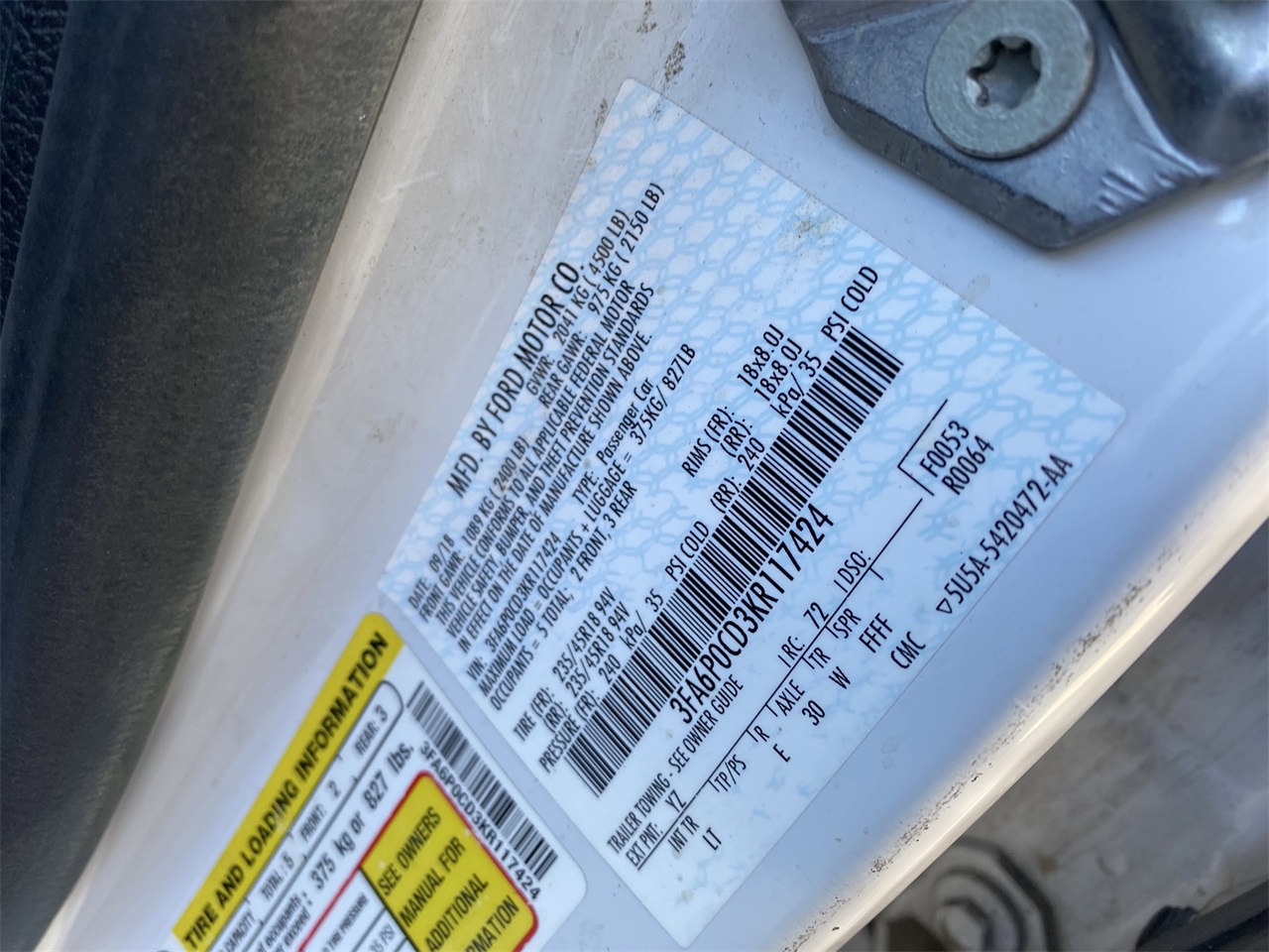 used 2019 Ford Fusion car, priced at $10,899