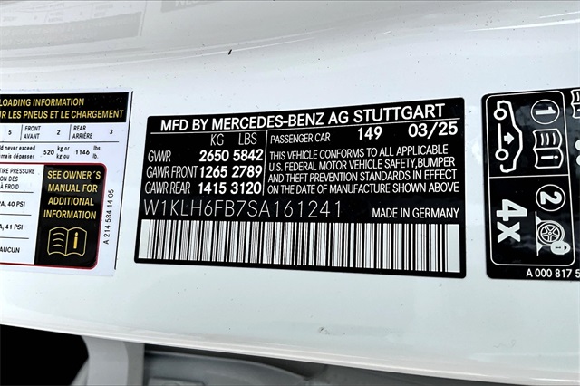 new 2025 Mercedes-Benz E-Class car, priced at $85,835