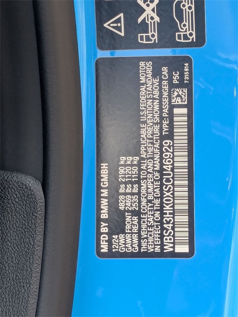 new 2025 BMW M4 car, priced at $129,175