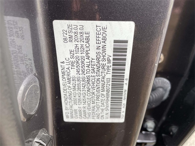 used 2022 Honda Pilot car, priced at $33,511