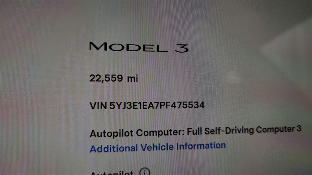 used 2023 Tesla Model 3 car, priced at $27,440