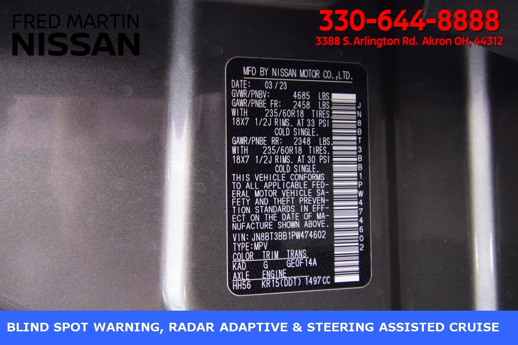 used 2023 Nissan Rogue car, priced at $22,400