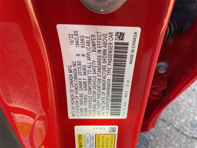 used 2022 Honda Civic car, priced at $21,311