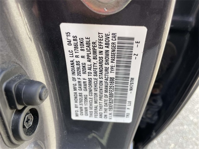 used 2015 Honda Civic car, priced at $11,760