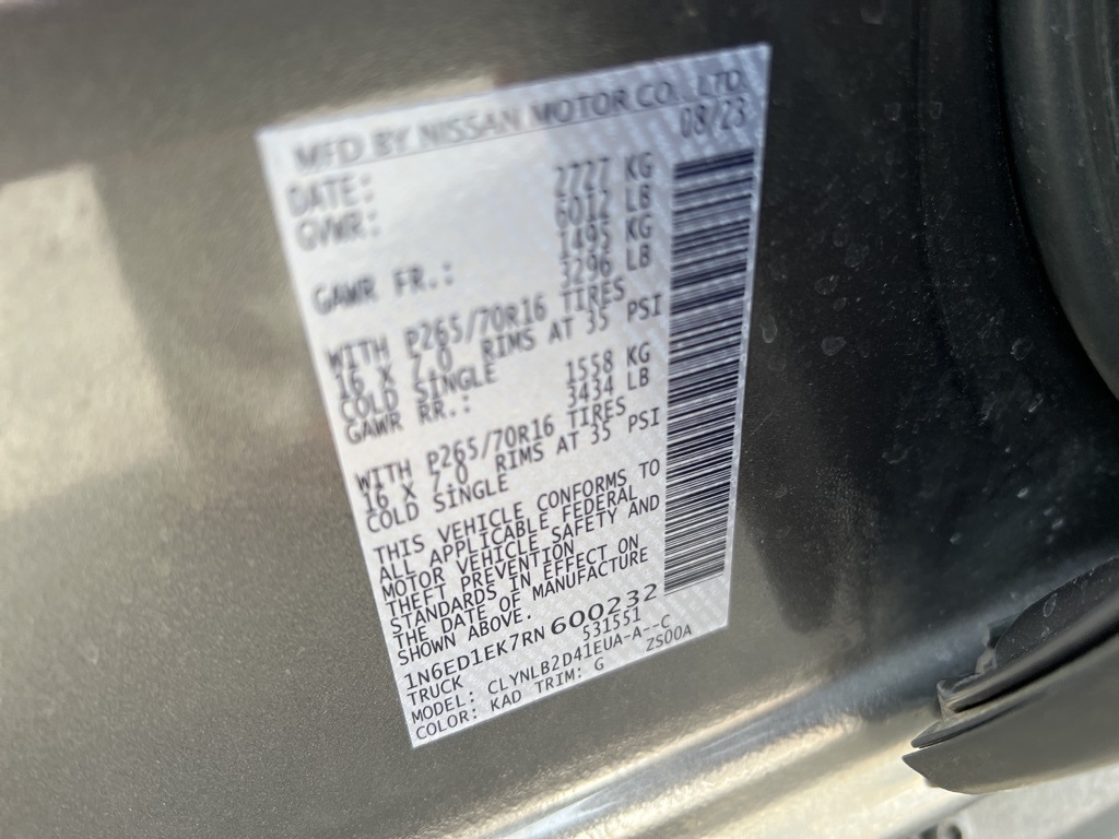 used 2024 Nissan Frontier car, priced at $31,900