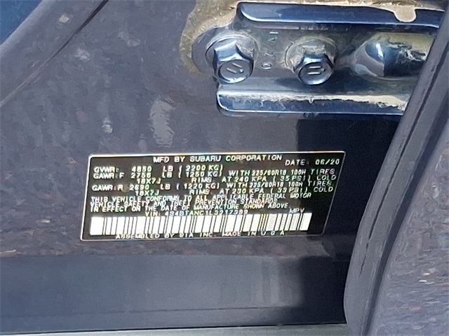 used 2020 Subaru Outback car, priced at $18,997