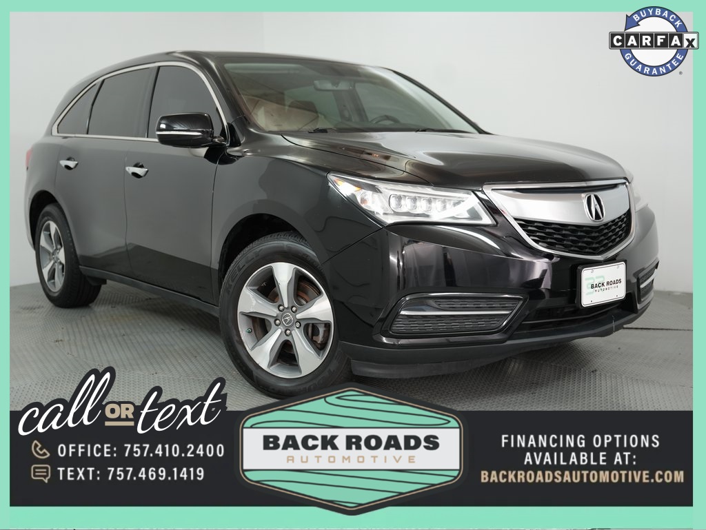 used 2016 Acura MDX car, priced at $15,500