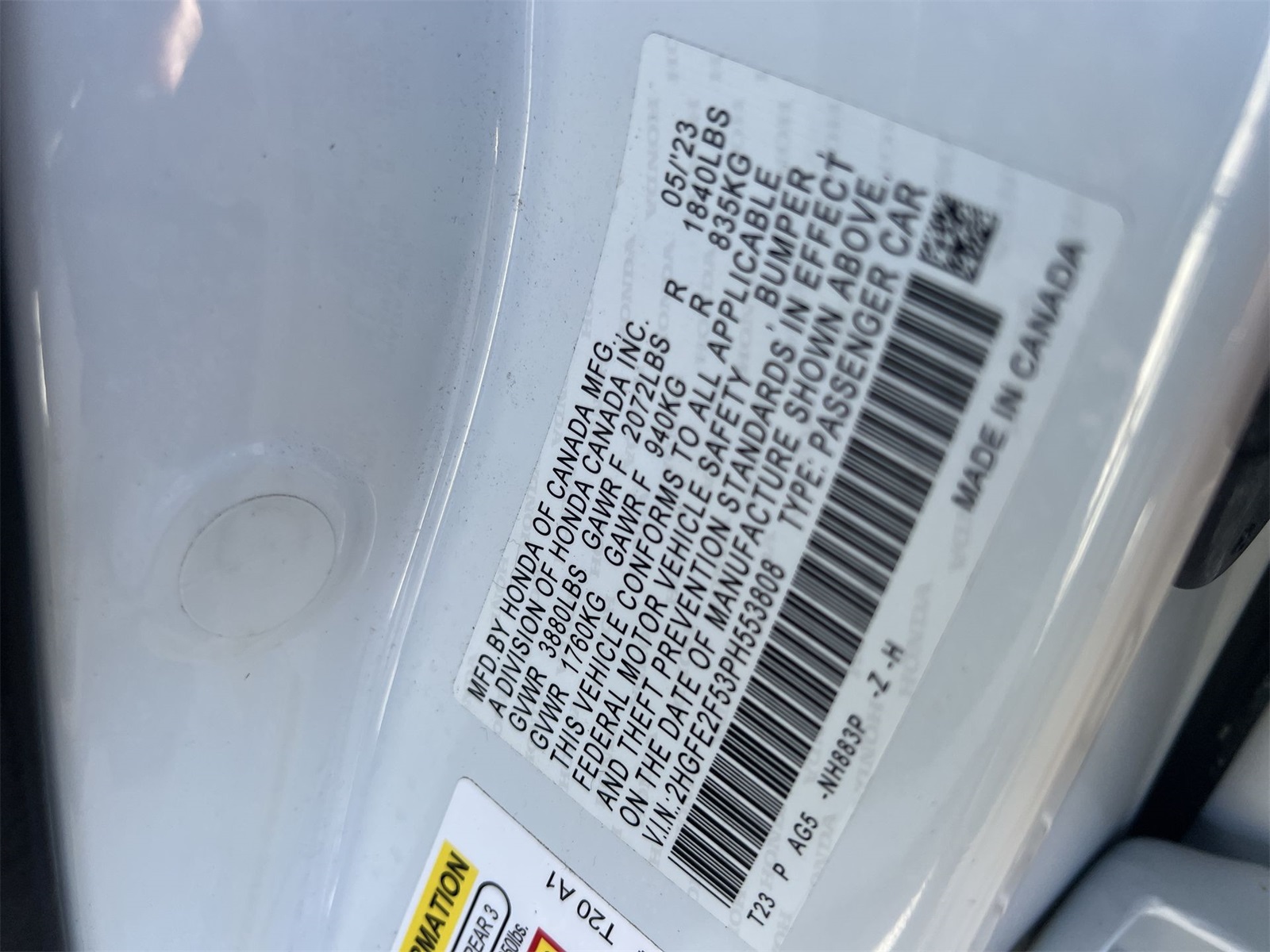 used 2023 Honda Civic car, priced at $26,991