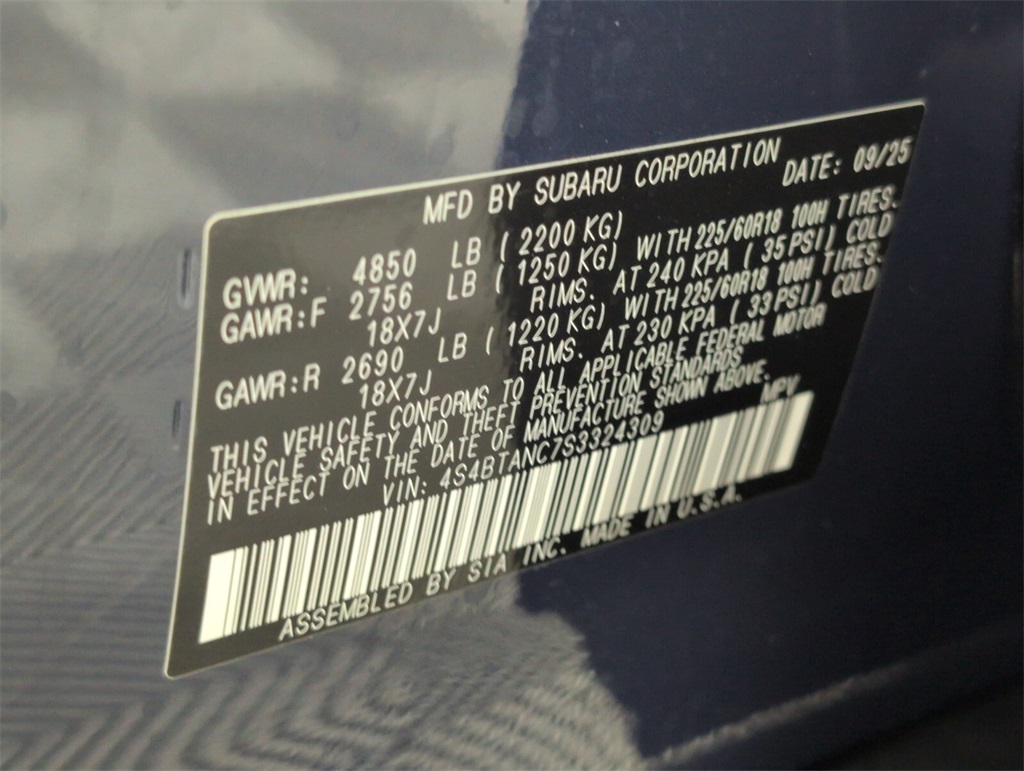 new 2025 Subaru Outback car, priced at $42,468