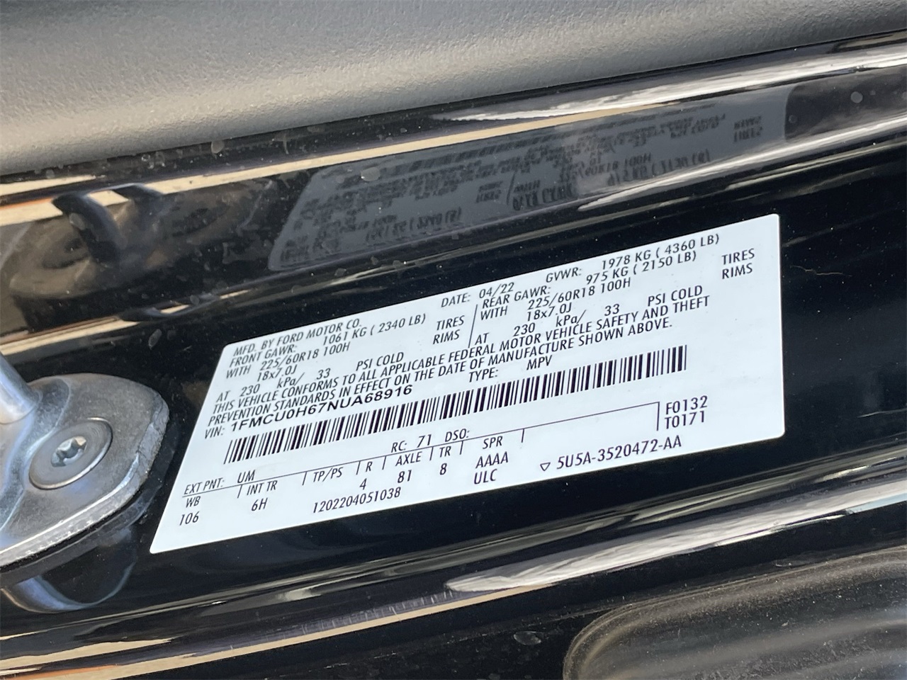 used 2022 Ford Escape car, priced at $21,395