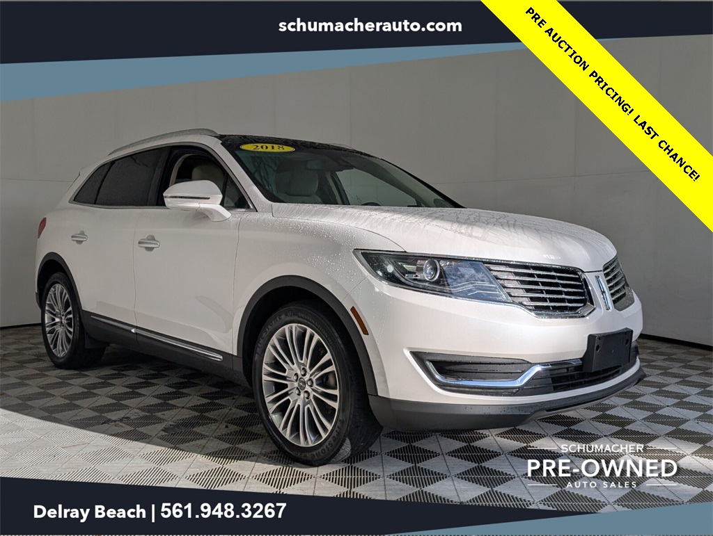 used 2018 Lincoln MKX car, priced at $16,900