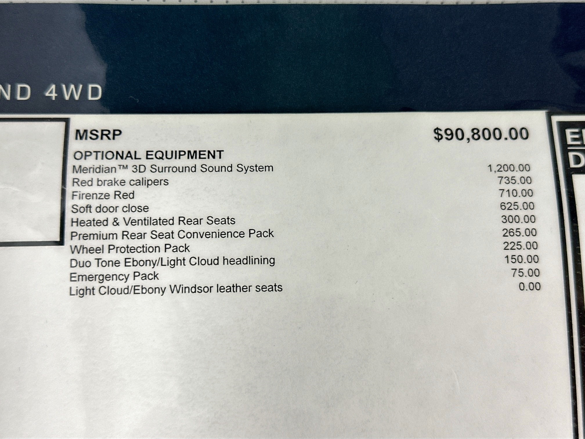 new 2025 Land Rover Range Rover Sport car, priced at $96,935
