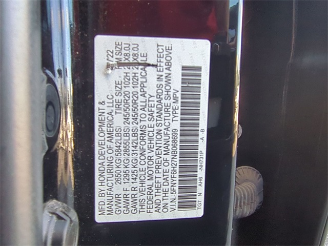 used 2022 Honda Pilot car, priced at $32,811