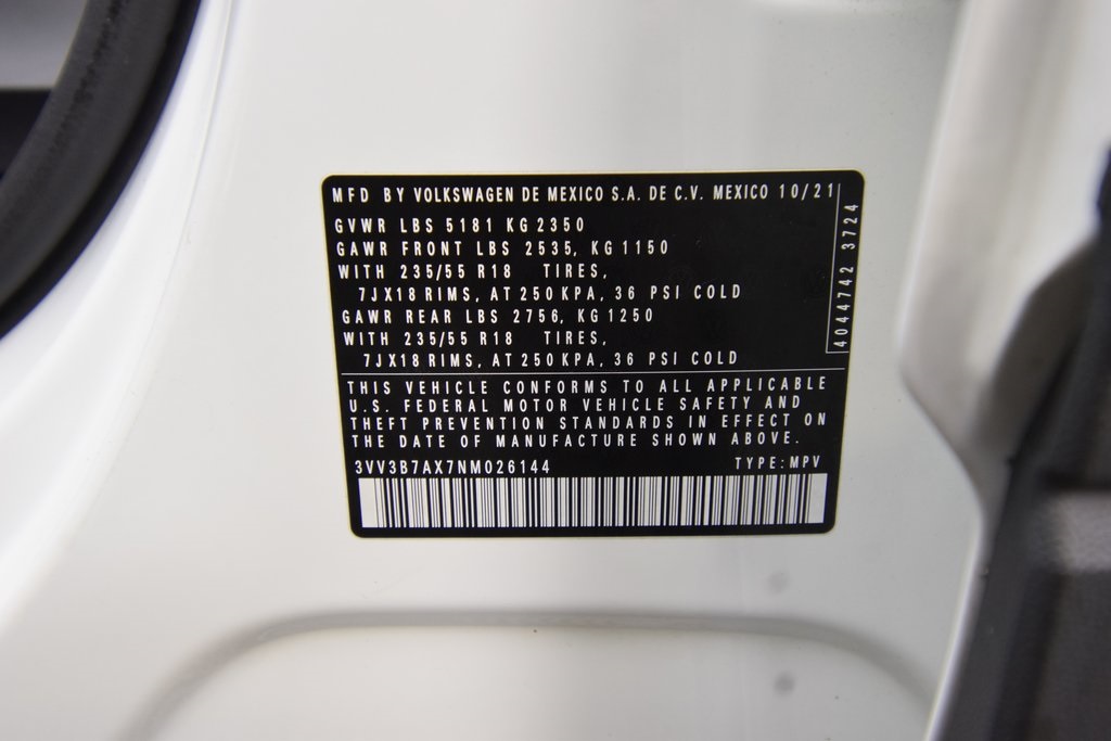 used 2022 Volkswagen Tiguan car, priced at $21,749