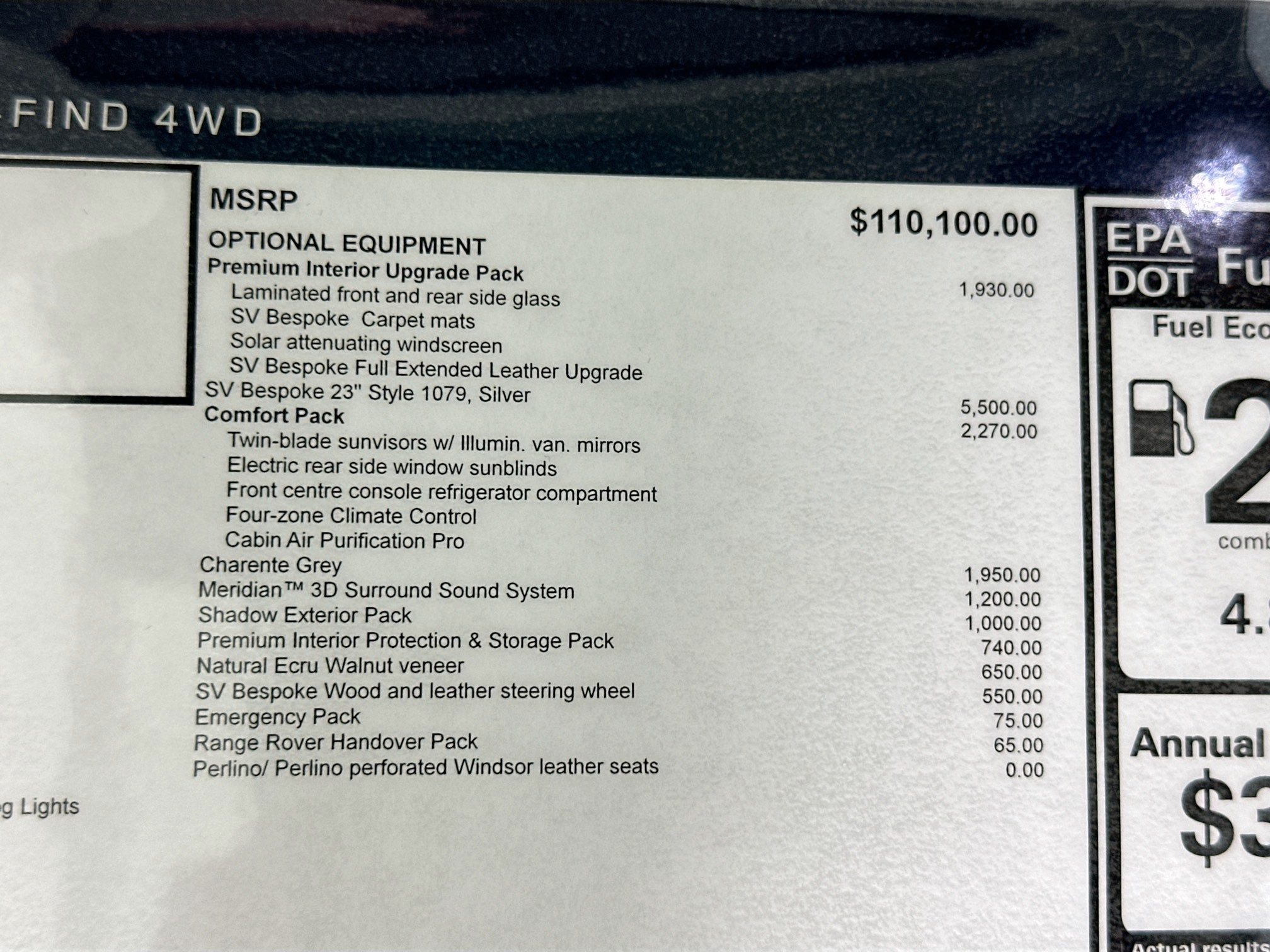 new 2025 Land Rover Range Rover car, priced at $128,180