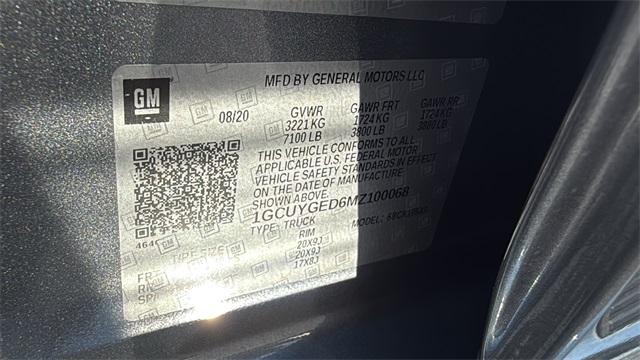used 2021 Chevrolet Silverado 1500 car, priced at $44,995