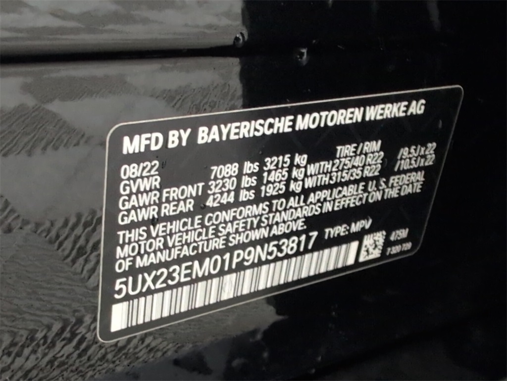 used 2023 BMW X7 car, priced at $60,518