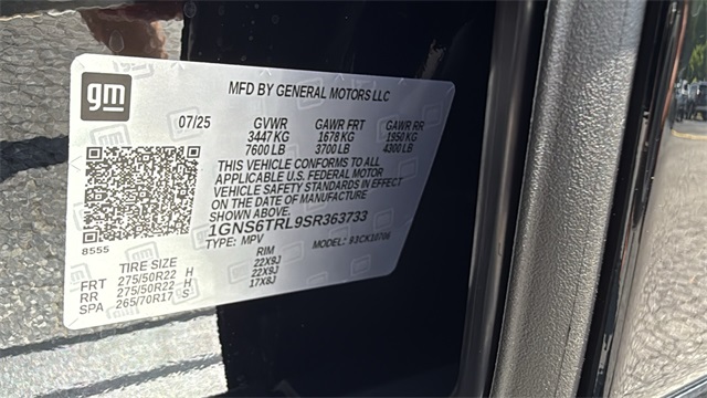 new 2025 Chevrolet Tahoe car, priced at $92,154