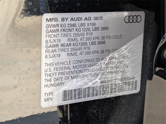 new 2025 Audi Q3 car, priced at $45,010