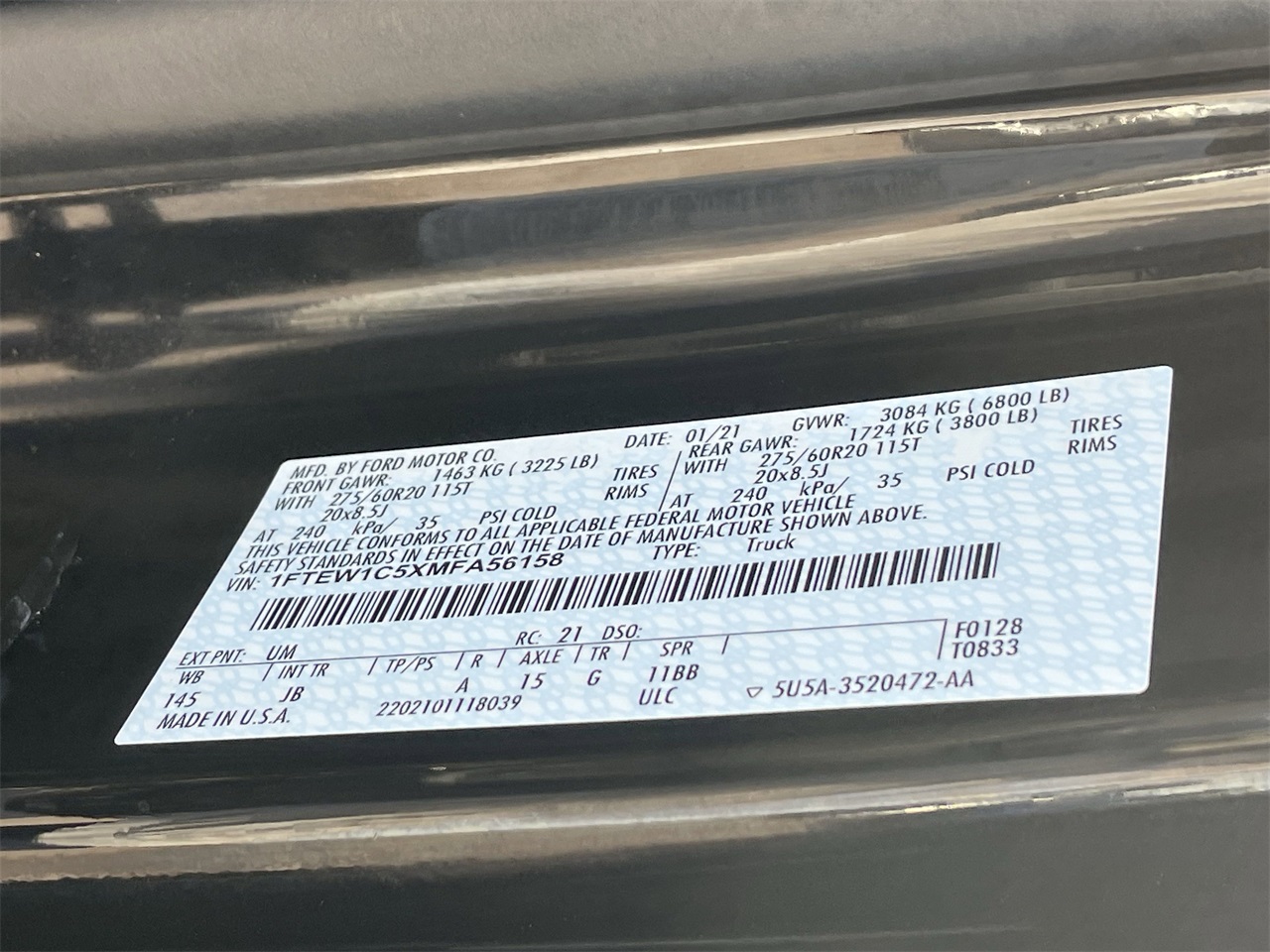 used 2021 Ford F-150 car, priced at $31,910