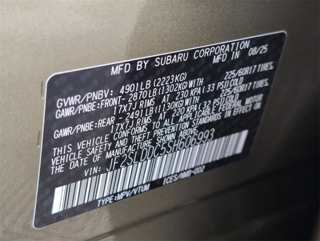 new 2025 Subaru Forester car, priced at $37,118