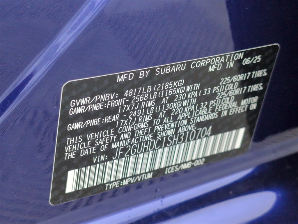 new 2025 Subaru Crosstrek car, priced at $29,496