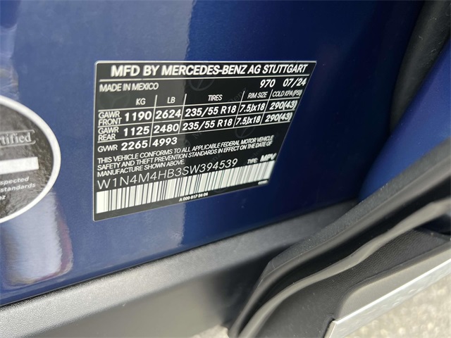 used 2025 Mercedes-Benz GLB car, priced at $47,508