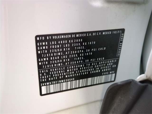 used 2022 Volkswagen Taos car, priced at $21,511