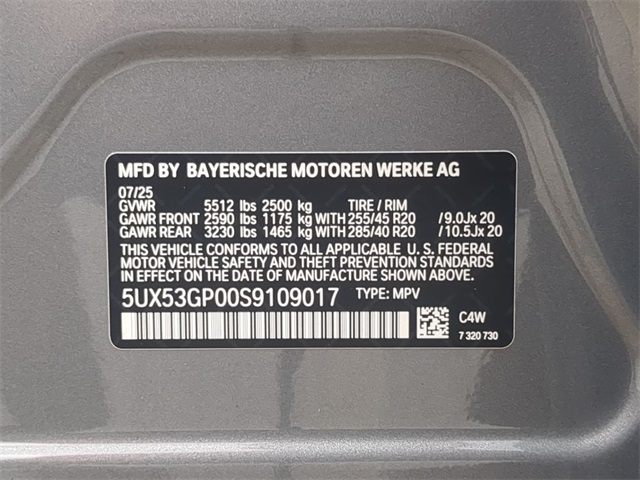 new 2025 BMW X3 car, priced at $57,205