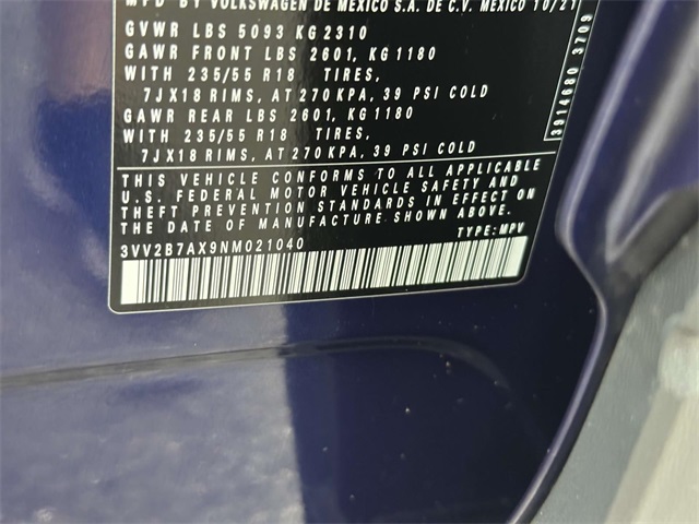 used 2022 Volkswagen Tiguan car, priced at $26,995