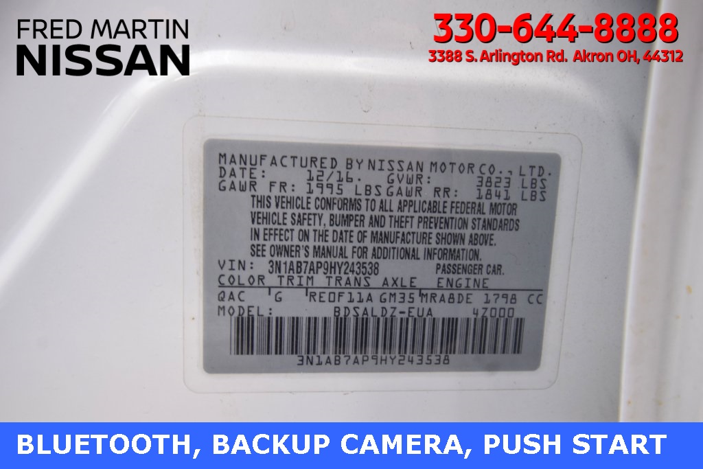 used 2017 Nissan Sentra car, priced at $10,998