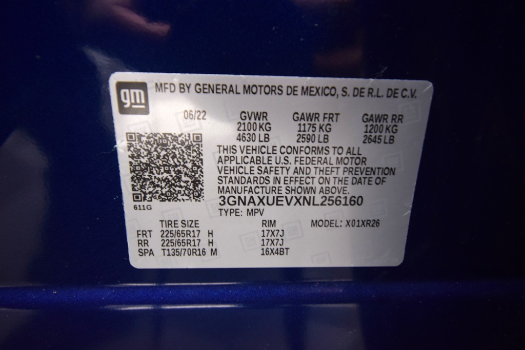 used 2022 Chevrolet Equinox car, priced at $22,500