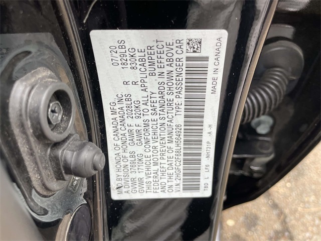 used 2020 Honda Civic car, priced at $16,358