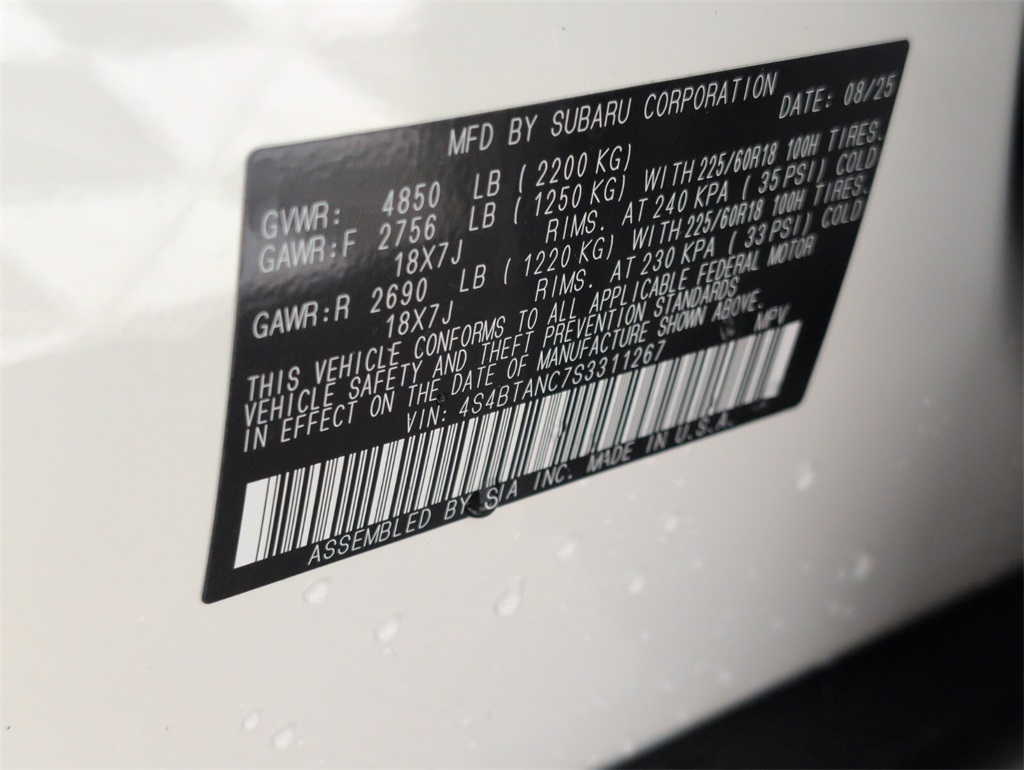 new 2025 Subaru Outback car, priced at $40,830