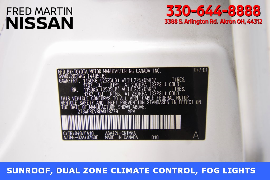 used 2013 Toyota RAV4 car, priced at $13,700